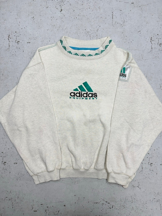 Adidas Equipment Sweatshirt grau meliert Vorderseite