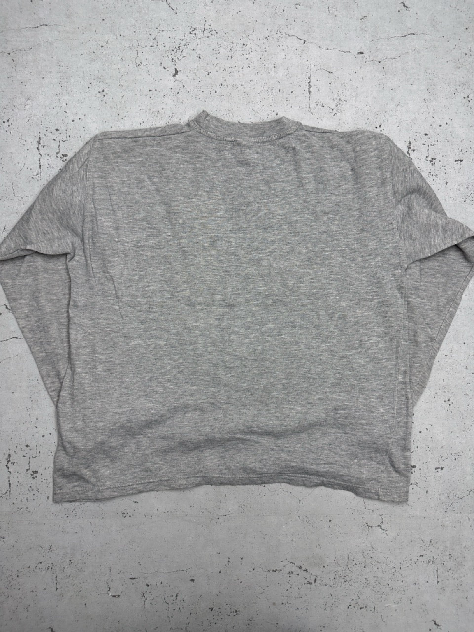 Nike Big Swoosh Sweatshirt grau meliert Rückseite