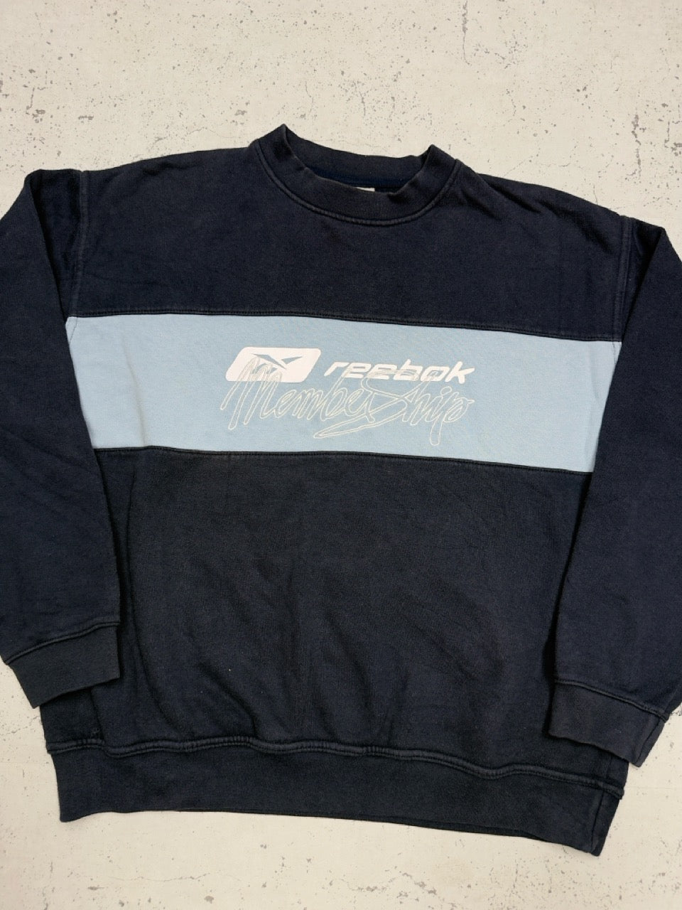 Reebok Membership Sweatshirt navy hellblau Vorderseite