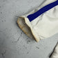 Adidas Trainingsjacke creme lila Zustand Detail vergilbtes Ärmelbündchen