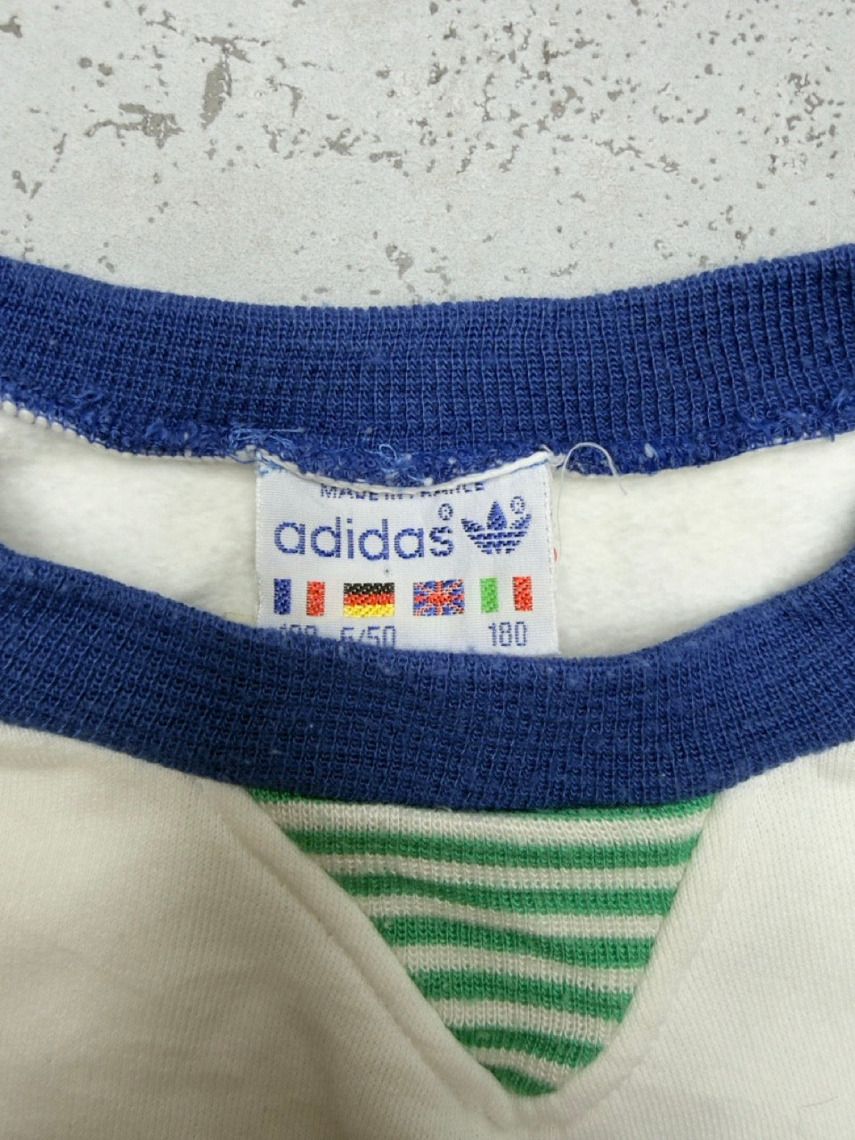 Adidas Get Your Kit Ready Sweatshirt weiß grün Etikett