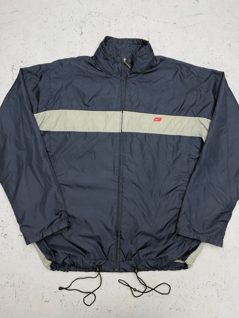 Nike Windbreaker Nylonjacke navy khaki Vorderseite