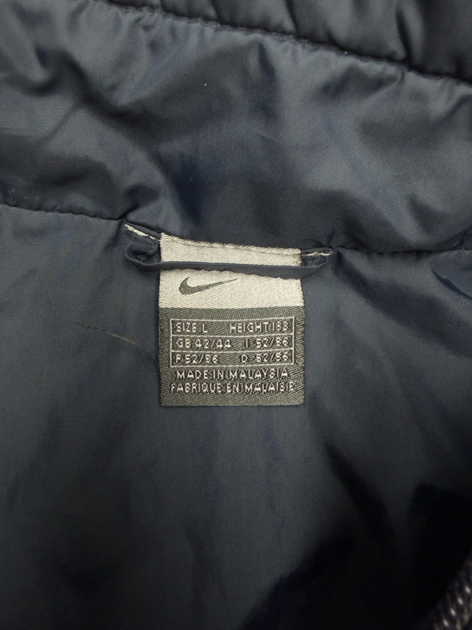 Nike Windbreaker Nylonjacke navy khaki Etikett