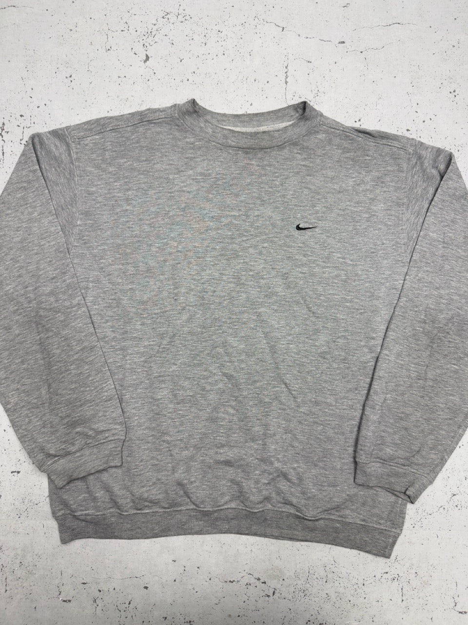 Nike Swoosh Sweatshirt grau meliert Vorderseite