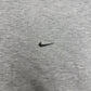 Nike Swoosh Sweatshirt grau meliert Logo Detail