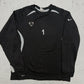 Nike Trikot Longsleeve schwarz grau Vorderseite mit Trikotnummer 1