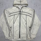 Nike Windbreaker Kapuzenjacke creme Vorderseite