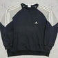Adidas Raglan Sweatshirt navy grau Vorderseite