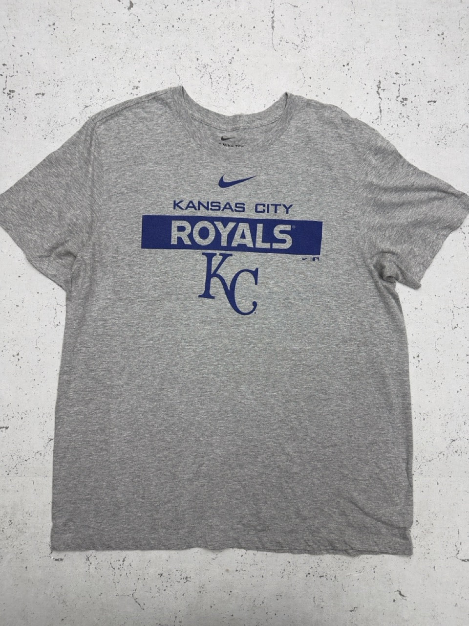 Nike MLB Kansas City Royals T-Shirt grau meliert Vorderseite
