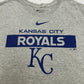 Nike MLB Kansas City Royals T-Shirt grau meliert Print Detail KC Monogramm