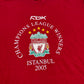 Reebok Liverpool FC Istanbul 2005 T-Shirt rot Print Detail Champions League Winners