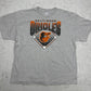 Majestic MLB Baltimore Orioles T-Shirt grau meliert Vorderseite