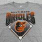 Majestic MLB Baltimore Orioles T-Shirt grau meliert Print Detail