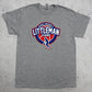 Littleman Camp Basketball T-Shirt grau meliert Vorderseite