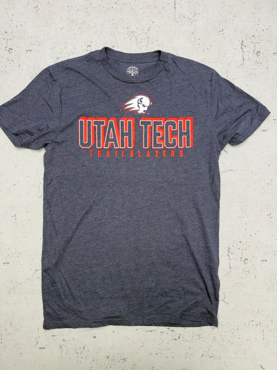 Utah Tech Trailblazers College T-Shirt navy meliert Vorderseite