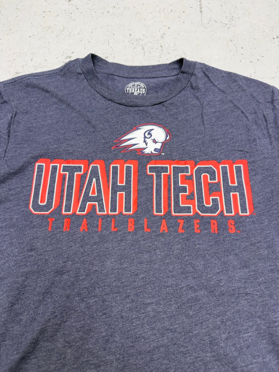 Utah Tech Trailblazers College T-Shirt navy meliert Print Detail