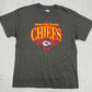 NFL Kansas City Chiefs 1960 T-Shirt dunkelgrau meliert Vorderseite