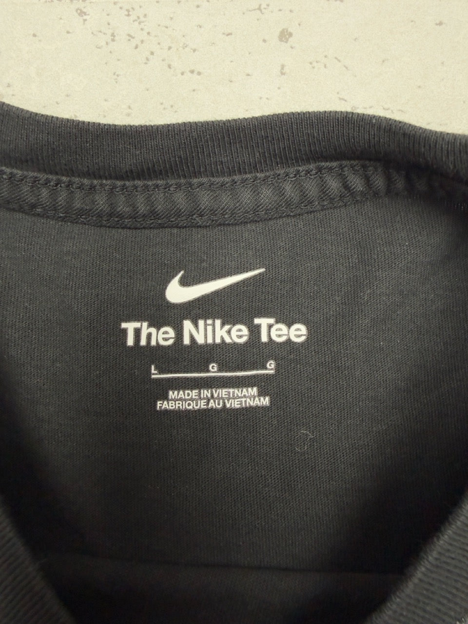 Nike Tiger Woods Golf Fotoprint T-Shirt schwarz Etikett