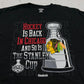 Reebok NHL Chicago Blackhawks T-Shirt schwarz Print Detail
