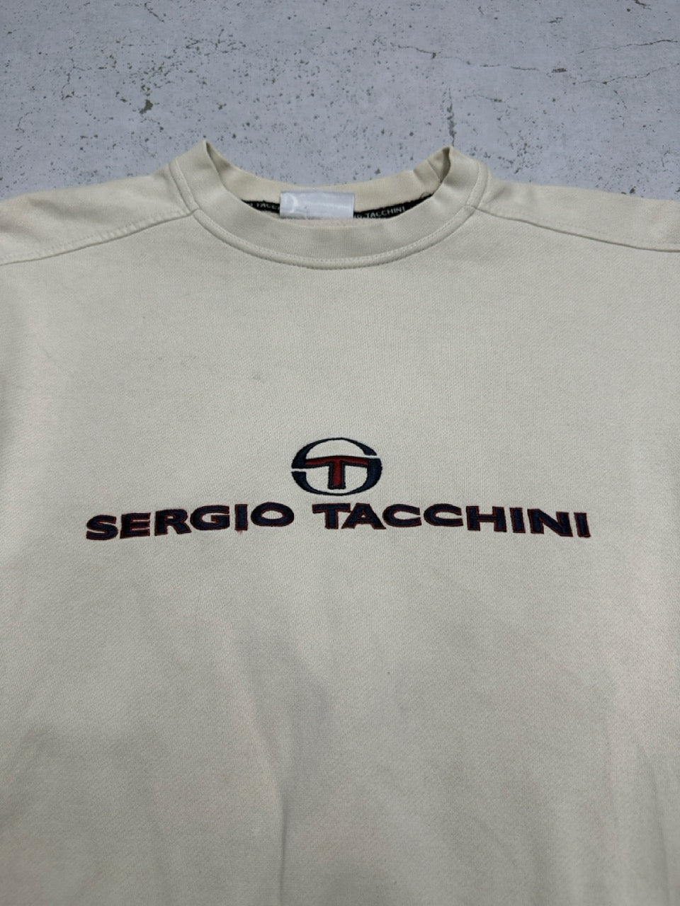 Sergio Tacchini Sweatshirt creme Logo Detail