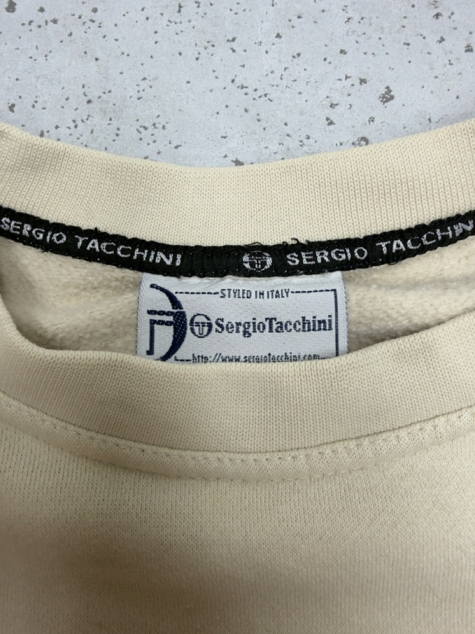 Sergio Tacchini Sweatshirt creme Etikett