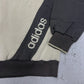 Adidas Raglan Sweatshirt beige dunkelbraun Logo Detail