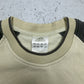 Adidas Raglan Sweatshirt beige dunkelbraun Etikett