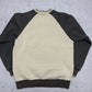 Adidas Raglan Sweatshirt beige dunkelbraun Rückseite