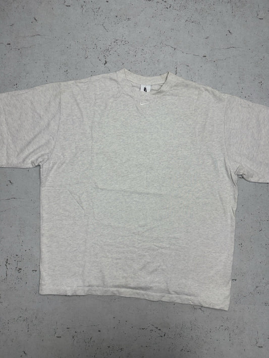 Nike Swoosh T-Shirt hellgrau meliert Vorderseite