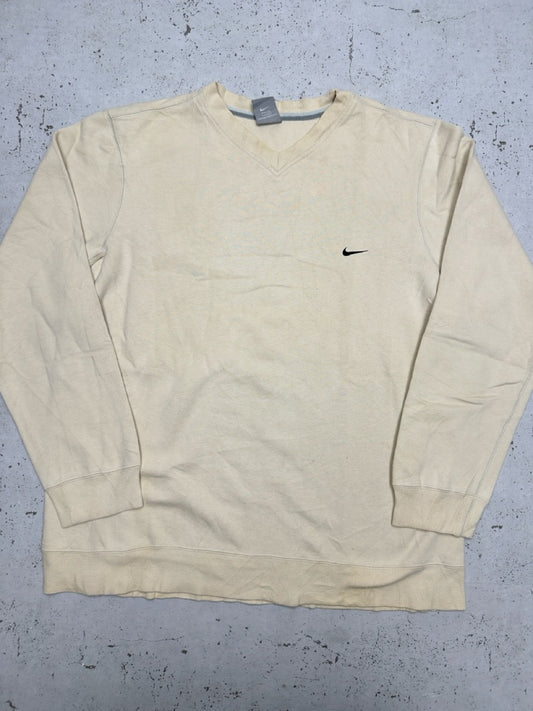 Nike Swoosh Sweatshirt creme Vorderseite