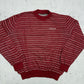 Adidas Trefoil Streifen Sweatshirt bordeaux Vorderseite