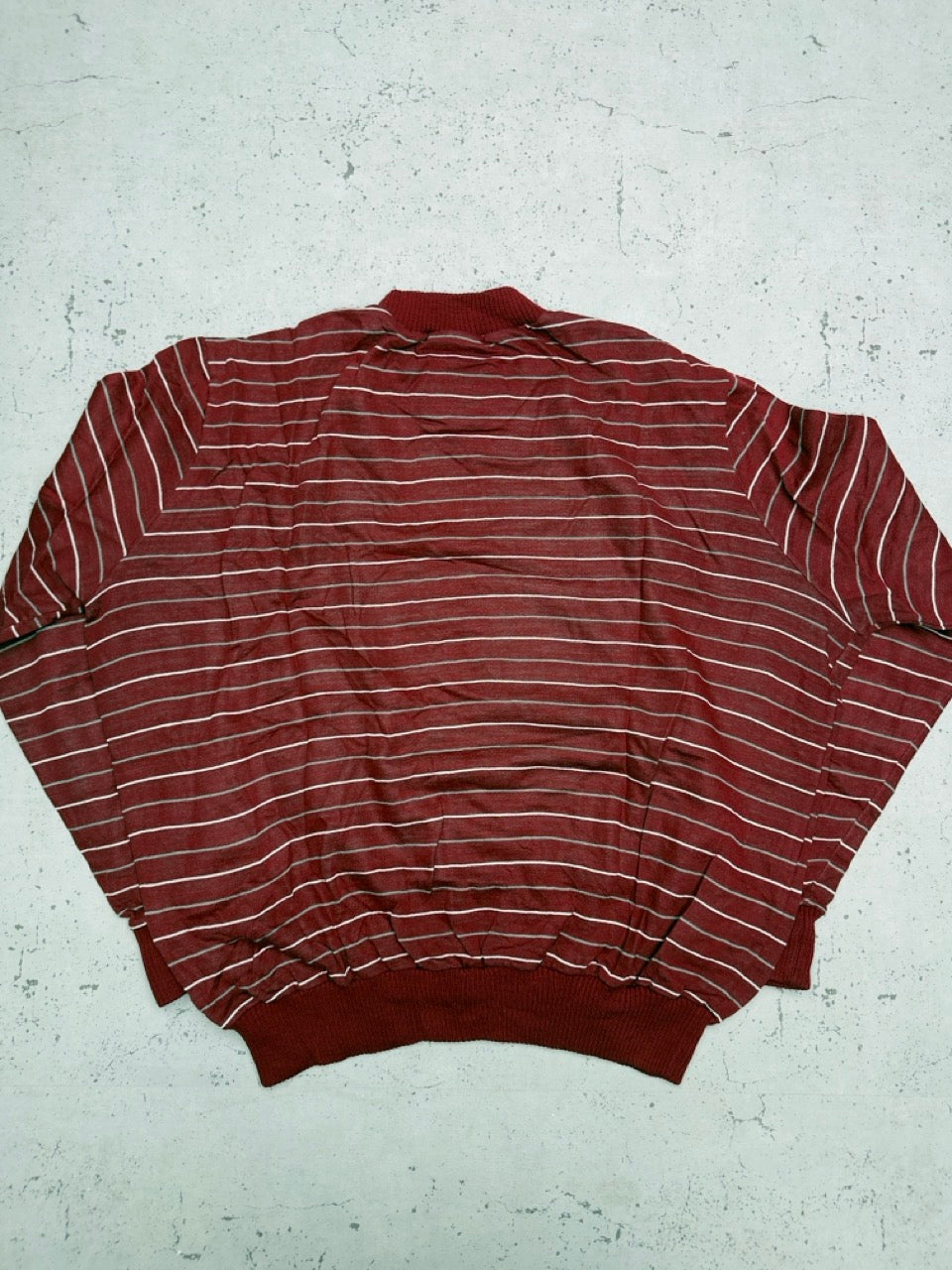 Adidas Trefoil Streifen Sweatshirt bordeaux Rückseite