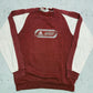 Adidas Big Logo Raglan Sweatshirt bordeaux creme Vorderseite