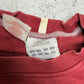 Adidas Big Logo Raglan Sweatshirt bordeaux creme Etikett