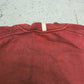 Adidas Big Logo Raglan Sweatshirt bordeaux creme Zustand Detail Schulterpartie