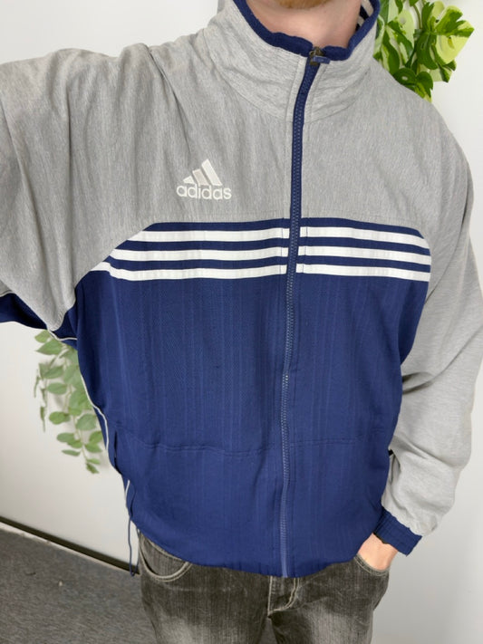 Adidas Trainingsjacke grau navy Fitpic