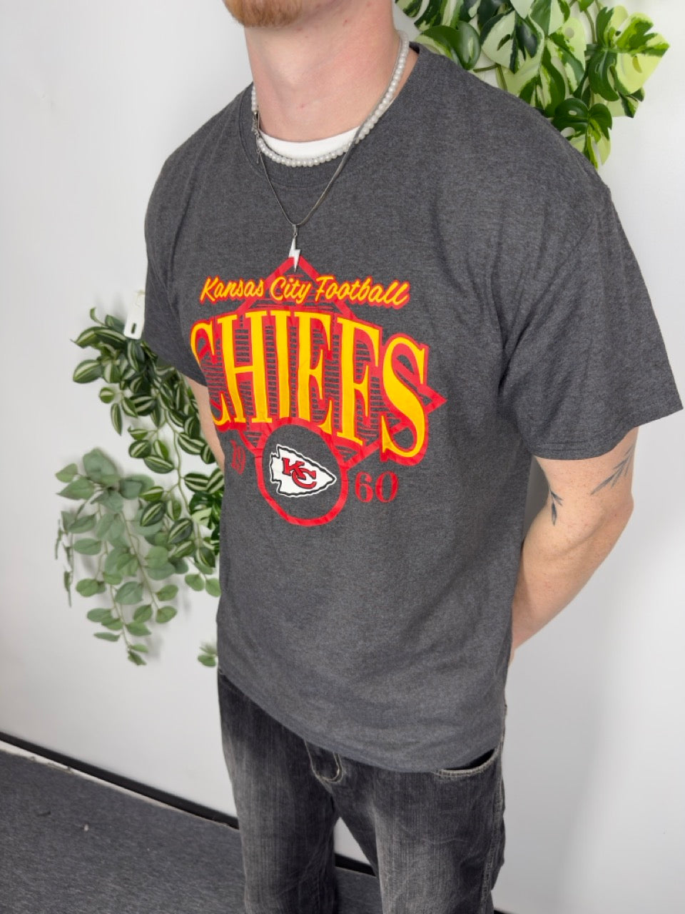 NFL Kansas City Chiefs 1960 T-Shirt dunkelgrau meliert Fitpic