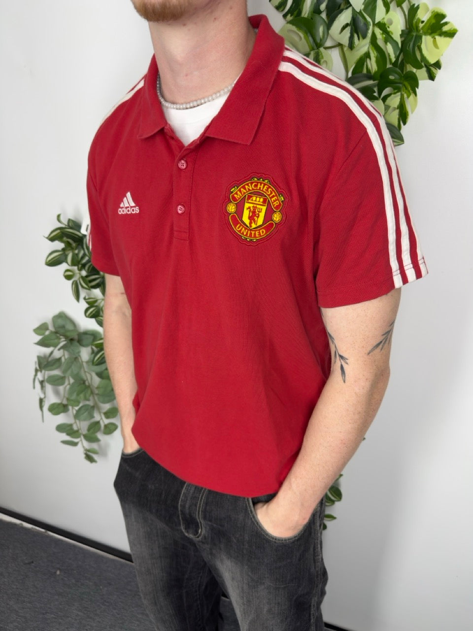 Adidas Manchester United Poloshirt rot Fitpic