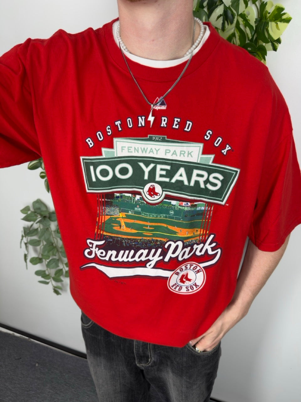 Majestic Boston Red Sox Fenway Park T-Shirt rot Fitpic