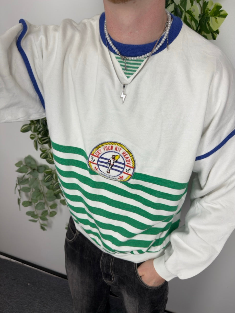 Adidas Get Your Kit Ready Sweatshirt weiß grün Fitpic