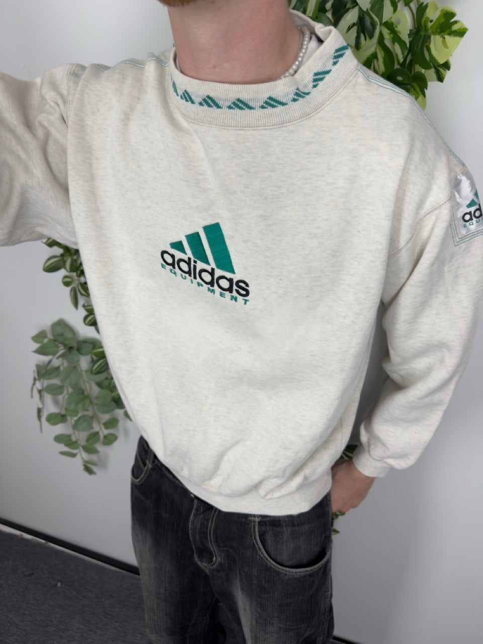 Adidas Equipment Sweatshirt grau meliert Fitpic