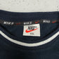 Nike vintage Big Logo embroidery Fleece Sweatshirt Sweater blau XL