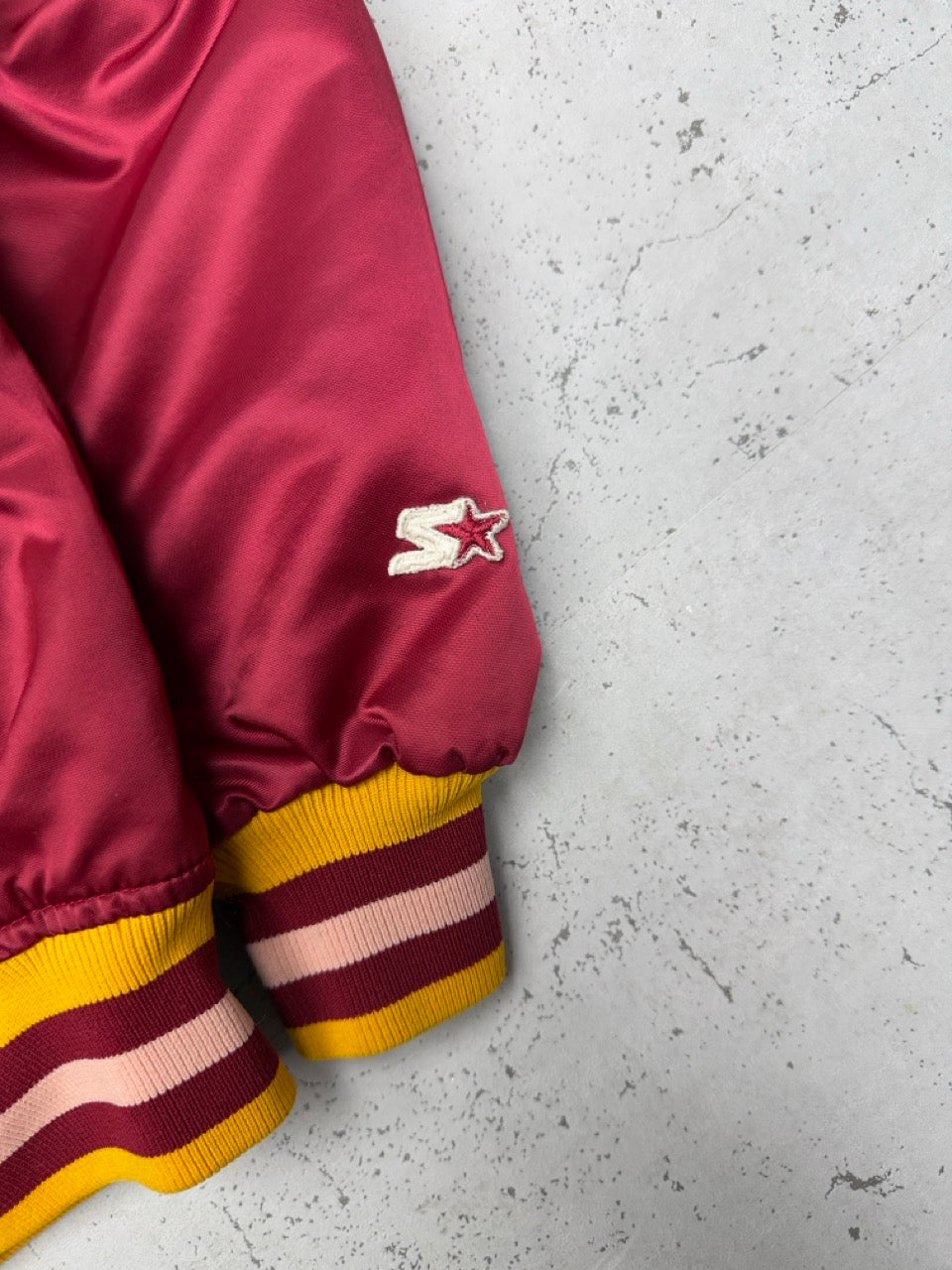 NFL x Starter Redskins 1980 vintage varsity Collegejacke Bomberjacke Jacke rot M L
