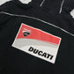 Ducati vintage Zipper Kapuzenjacke Hoodie schwarz S
