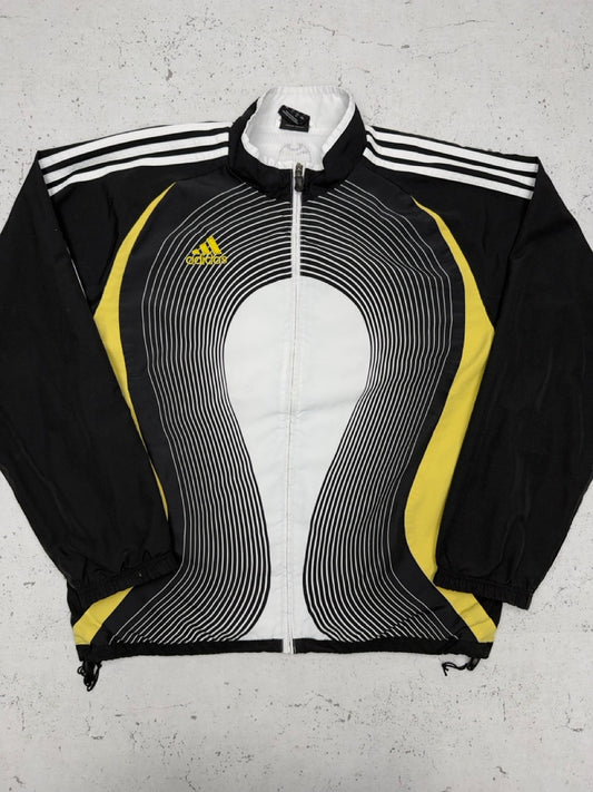 Adidas vintage Y2K 2006 WM Trackjacket Windbreaker Jacke schwarz XL