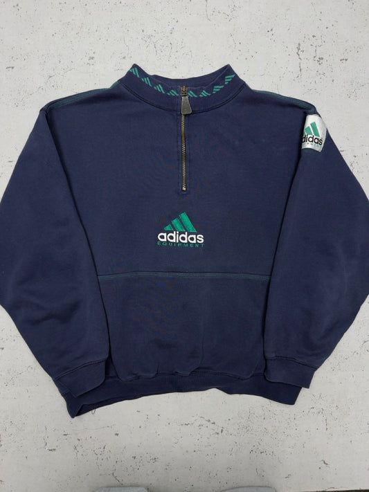 Adidas Equipment vintage Zip Sweatshirt Sweater blau S
