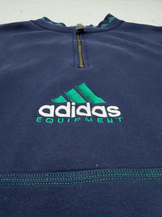 Adidas Equipment vintage Zip Sweatshirt Sweater blau S
