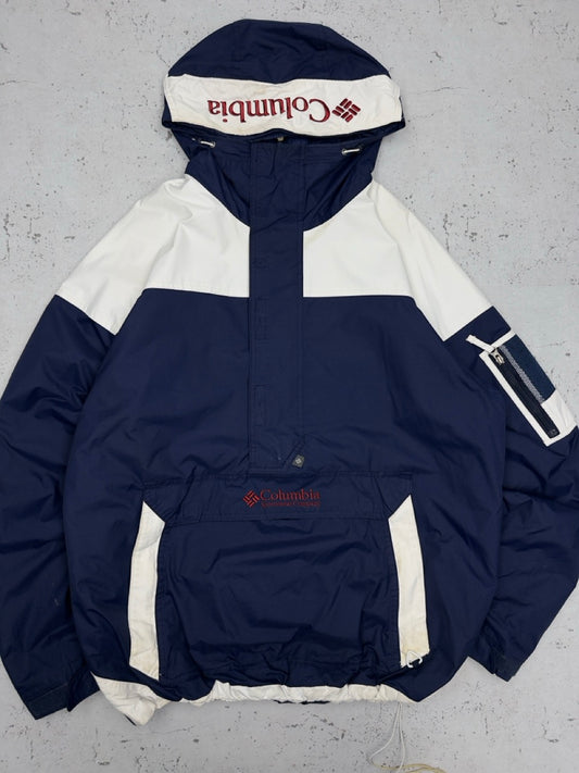 Columbia vintage Jacke Zip Jacket Ski Snowboard Jacke blau XL