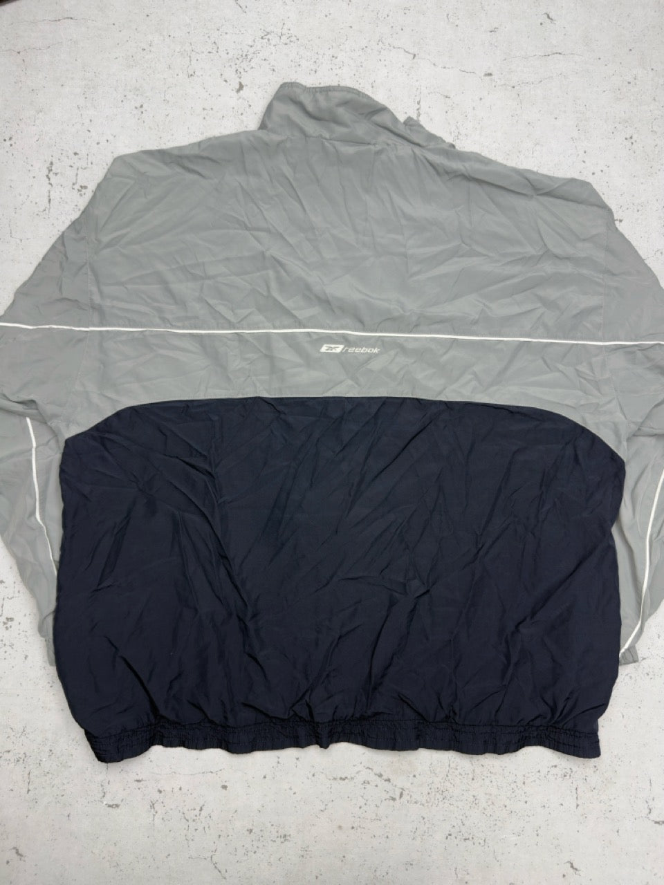 Reebok Trainingsjacke grau blau Detail