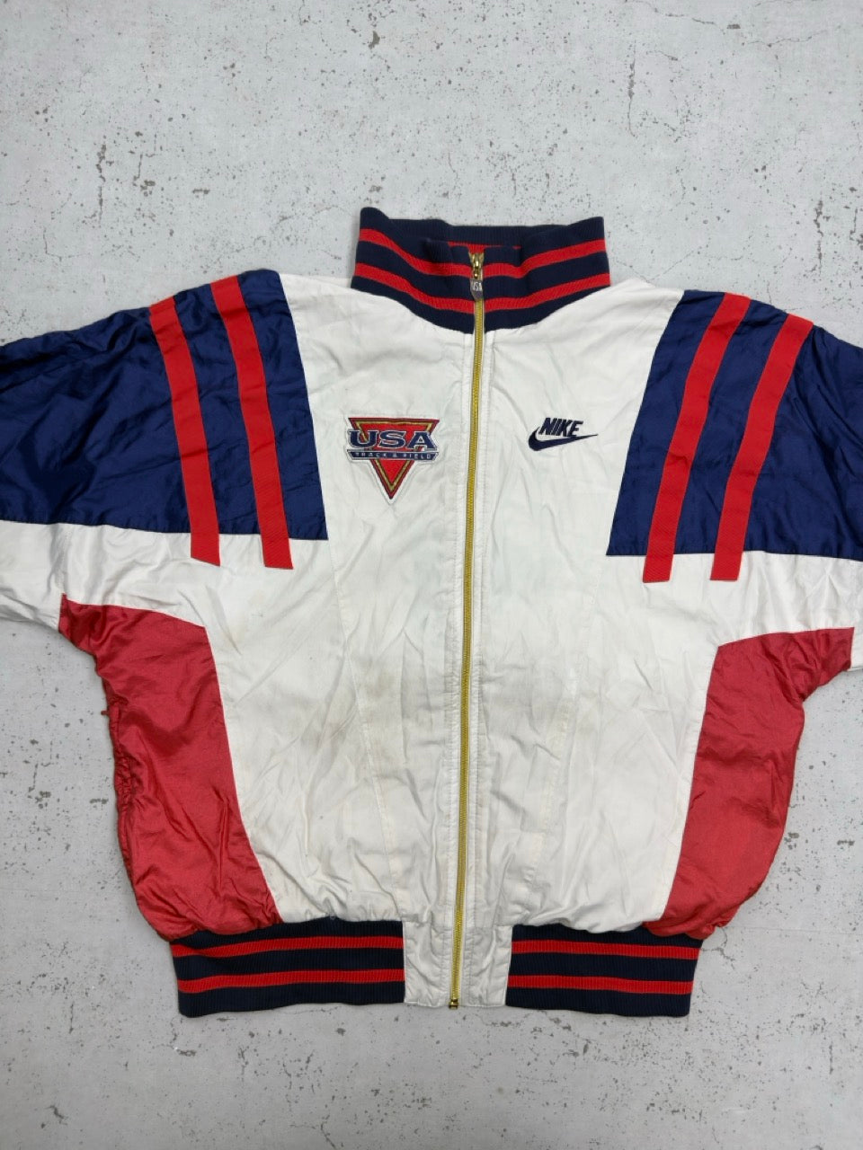 Nike USA Trainingsjacke weiß Vorderseite
